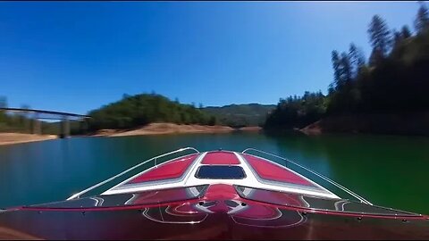 Eliminator Boat Hyperlapse Lake Shasta California #boating #insta360