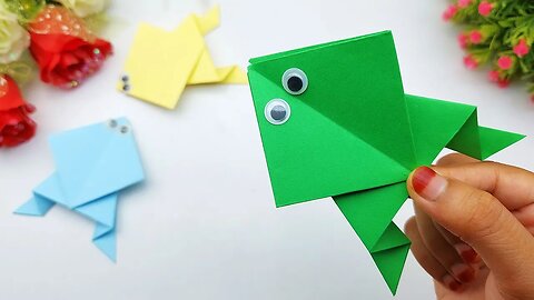 How to Make a Paper Frog | Origami Frog Making | Easy Paper Crafts Step by Step