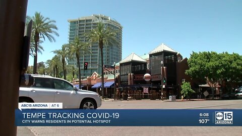 Tracking COVID: City of Tempe warning residents where potential hotspots are
