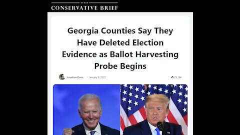 BREAKING: Georgia Counties Say They Have Deleted Election Evidence as Ballot Harvesting Probe Begins