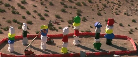 Seven Magic Mountains work delayed