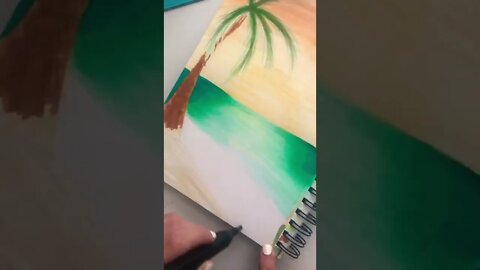 Beaching Vacation Drawing. #artvlog #copicmarker #artist