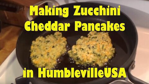 Zucchini Cheddar Pancakes recipe - Humbleville - Cooking Dehydrated Dehydrator Food