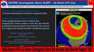 NASA Reports KP-8 G-4 Severe Geomagnetic Storm But Available Data Does Not Support This?