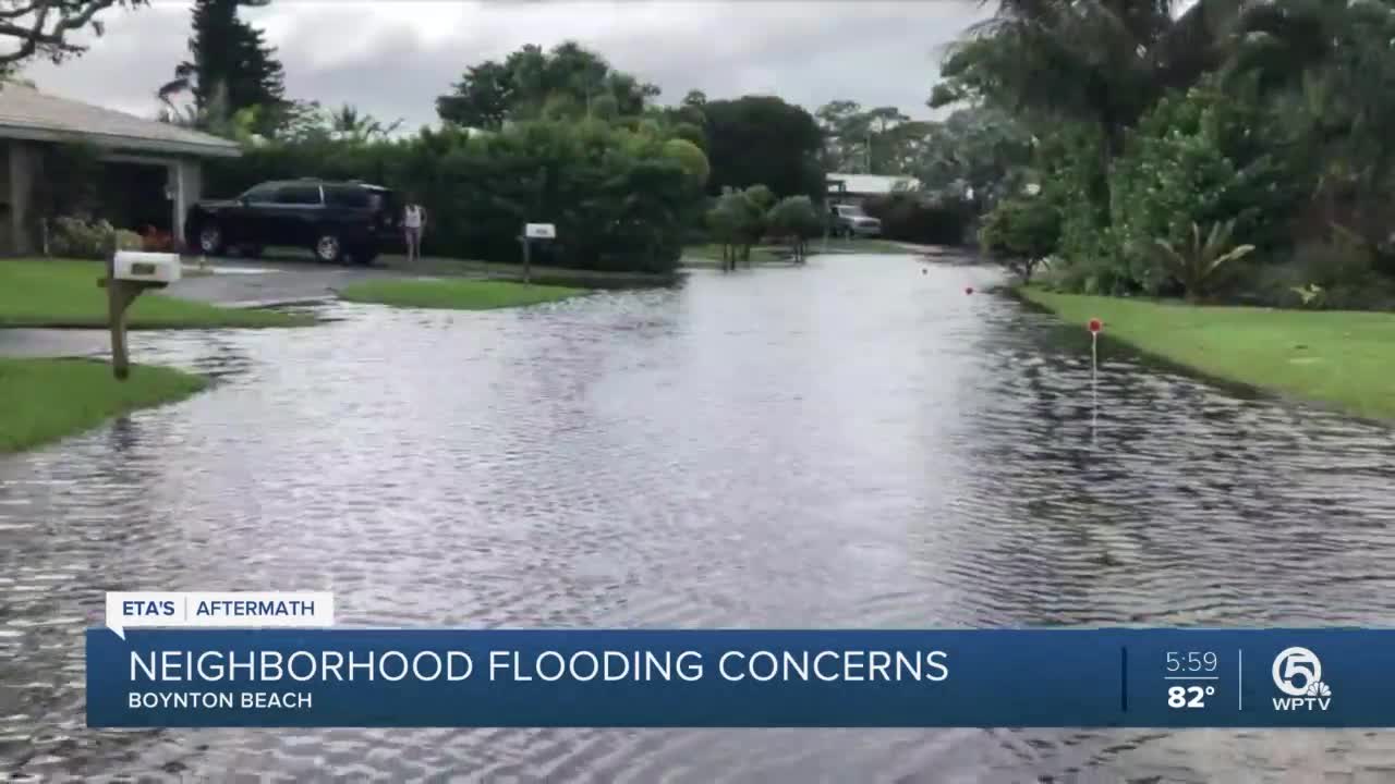 Tropical Storm Eta brings flooding rain to frustrated Boynton Beach ...