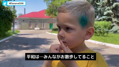 Children talk about peace which means everyone is taking a walk