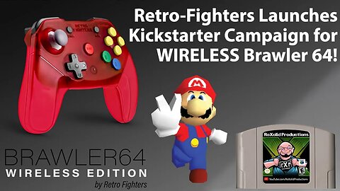Retro Fighters Announces Kickstarter for WIRELESS Brawler 64 Controller for Nintendo 64