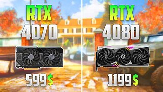 RTX 4070 vs RTX 4080 - Test in 12 Games