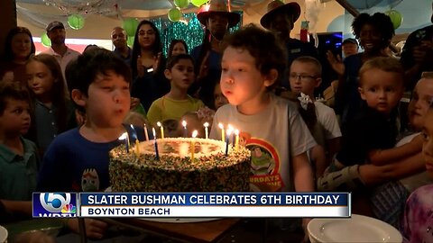 Slater Bushman celebrates 6th birthday in Boynton Beach