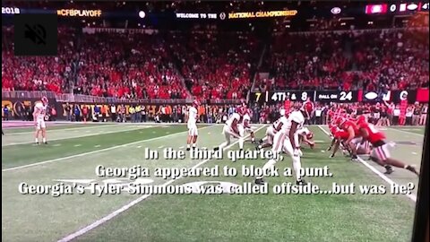 THE NCAA DELETED THIS VIDEO!! RIGGED NATIONAL CHAMPIONSHIP!!! GEORGIA VS ALABAMA