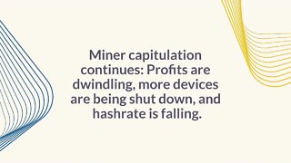 Bitcoin miners can no longer repay loans
