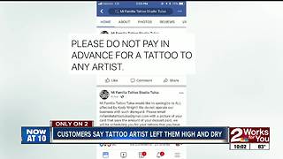 Customers claim scammed by local tattoo artist