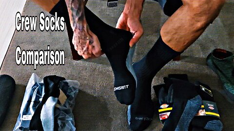 Crew Sock Comparison Try On