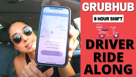 Grubhub Driver Ride Along Food Delivery | 8 Hour Shift | $150 GOAL | Part 1