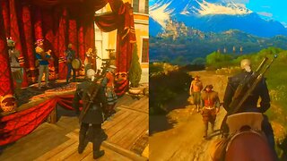 THE WITCHER 3 Ambience - Toussaint Relaxing Gameplay - Walking, Horseback, Exploring - Meditative