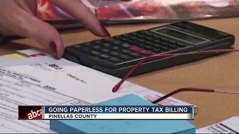 Paperless property tax bills coming to Pinellas County