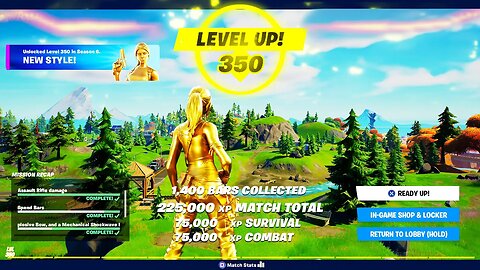 225,000 XP in ONE GAME! FORTNITE XP GLITCH in SEASON 6! (LEVEL UP FAST)