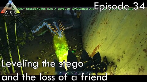 Leveling the stego and the loss of a friend - Ark Survival Evolved - Aberration EP34