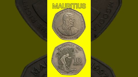 MAURITIUS 10 RUPEES 1997.#shorts @COINNOTESZ #mauritius
