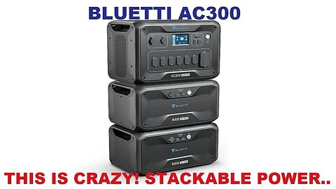 BLUETTI AC300 3000w Expandable Portable Power Station LiFePO4 Battery Solar Generator 2 B300 Review