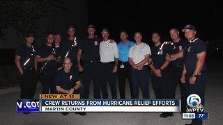 Martin County Fire Rescue crew returns home after Hurricane Michael relief efforts