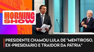 Bolsonaro para Lula: "Rachadinha é teu filho roubando milhões de empresa"