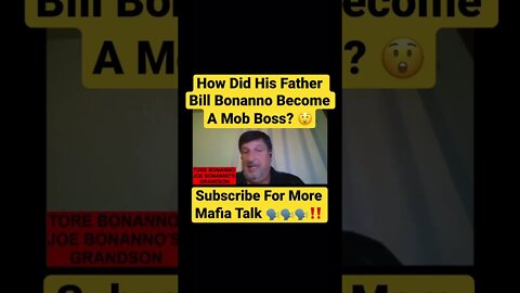 How Did His Father Bill Bonanno Become A Mob Boss? 😲 #billbonanno #joebonanno #truecrime #mafia