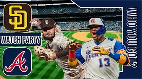 San Diego Padres vs Atlanta Braves | Live Play by Play & Reaction Stream | MLB 2024 Game 41