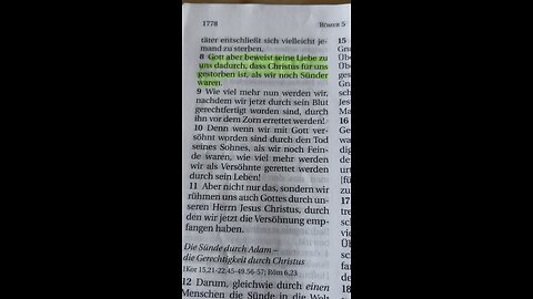 Römer 5:8 Schlachter 2000