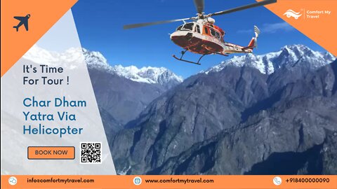 Bookings open for 4 Dham Tour via Helicopter | Comfort My Travel mp4