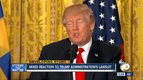 Mixed reaction to Trump administration suing CA over sanctuary laws