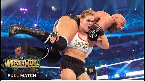 FULL MATCH - Ronda Rousey & Kurt Angle vs. Triple H & Stephanie: WrestleMania 34