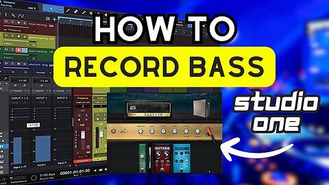 How to record Bass Guitar in STUDIO ONE 6!