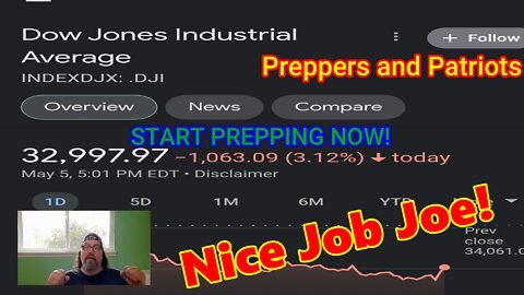 Nice Job Joe Markets crash!