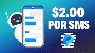 Robô Pagando $2,00 Por Cada SMS Recebido no PayPal (SEM LIMITES) Como Ganhar Dinheiro no PayPal
