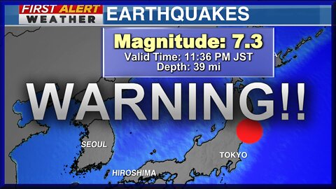 PRECURSOR: The Fukashima Japan Earthquake!!!
