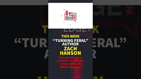 Joining Us This Week, ZACH HANSON!!!