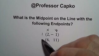 How to Find the Midpoint of a Line