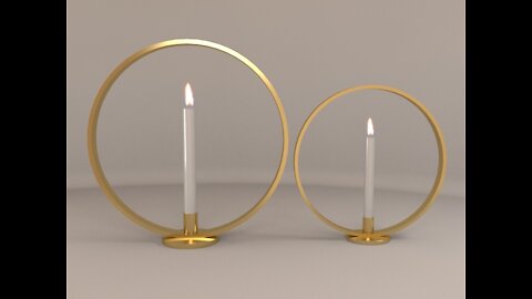 Wedding Candles 3d model