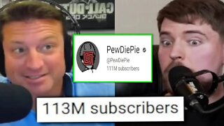 MrBeast talks about getting more subs than Pewdiepie