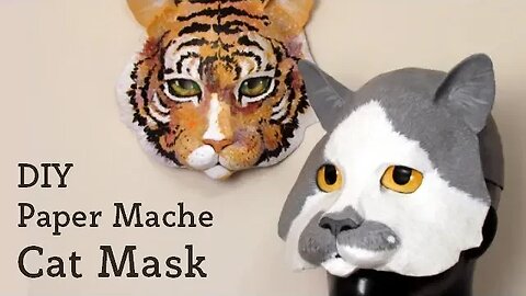 DIY Cat Mask for Paper Mache
