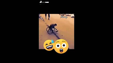 Funny video must watch man in wheelchair trying to fool people watch to see what happens