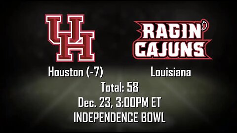 Houston vs Louisiana Lafeyette Prediction and Picks | Independence Bowl Betting Advice | Dec 23