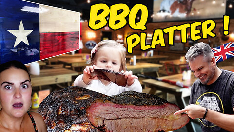 Brits Try [TEXAS STYLE BBQ PLATTER] For The First Time! Paynes BBQ UK