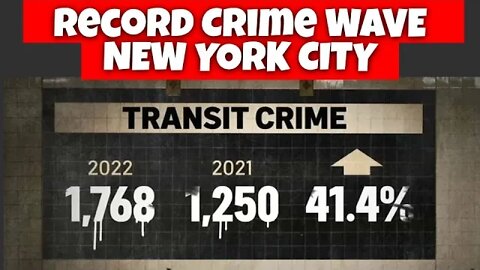 All Time Record Crime Wave on New York City Public Transportation