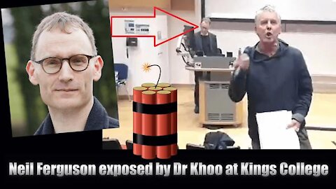 NEIL FERGUSON EXPOSED BY DR KHOO AT KING'S COLLEGE. PEOPLE ARE NOT STANDING FOR THE LIES ANYMORE!