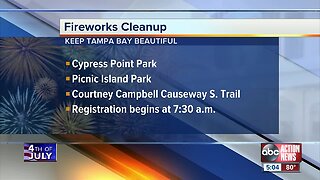 Keep Tampa Bay Beautiful in need of volunteers to help clean up after July 4 celebrations