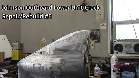 Johnson Outboard Lower Unit Crack Repair/Rebuild #6