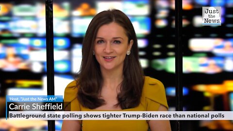 Battleground state polling shows tighter Trump-Biden race than national polls