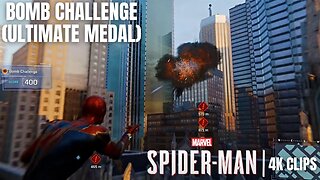 Bomb Challenge Ultimate Medal | Marvel's Spider-Man 4K Clips